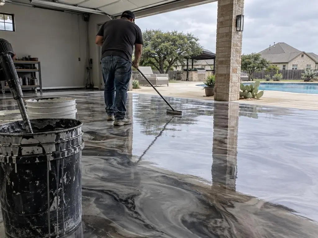 Metallic Epoxy Flooring in San Antonio, TX